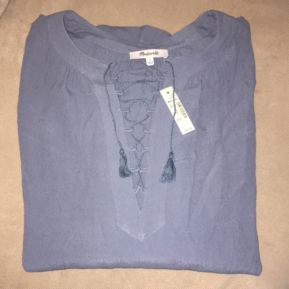 FINAL PRICE DROP! Madewell lace front Blouse